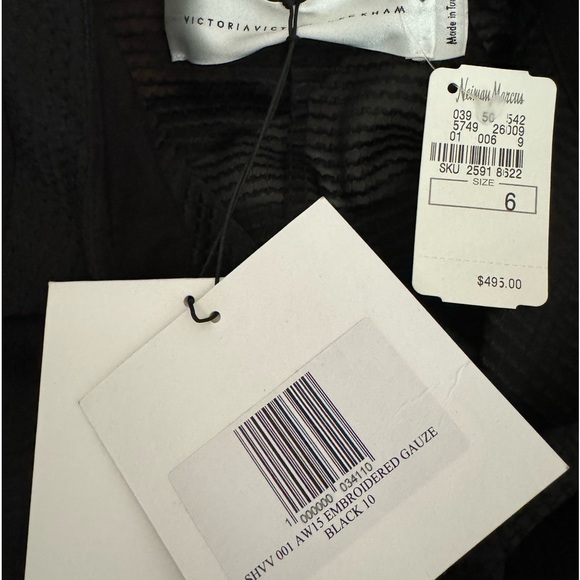 NWT Victoria Beckham Black Button Down blouse - Picture 3 of 6